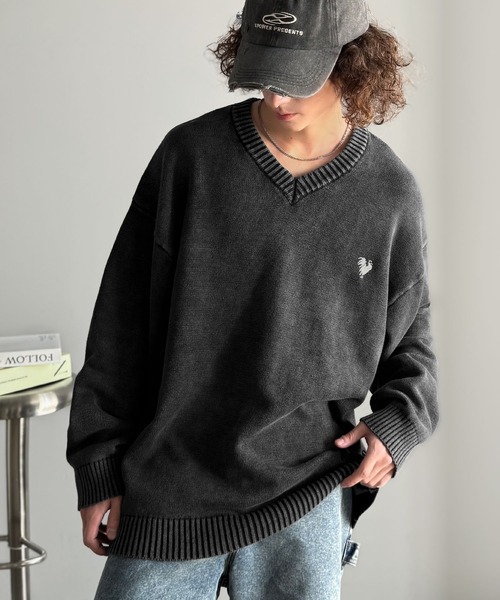 「Classical Origin」 長袖ニット SMALL ブルー メンズ_画像3