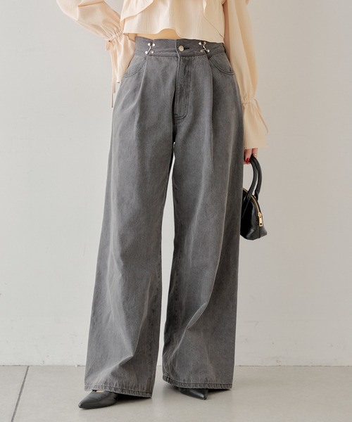 Chico（チコ） デニムパンツ 0 グレー レディース : ZOZOTOWN Yahoo!店