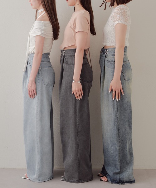 Chico（チコ） デニムパンツ 0 グレー レディース : ZOZOTOWN Yahoo!店