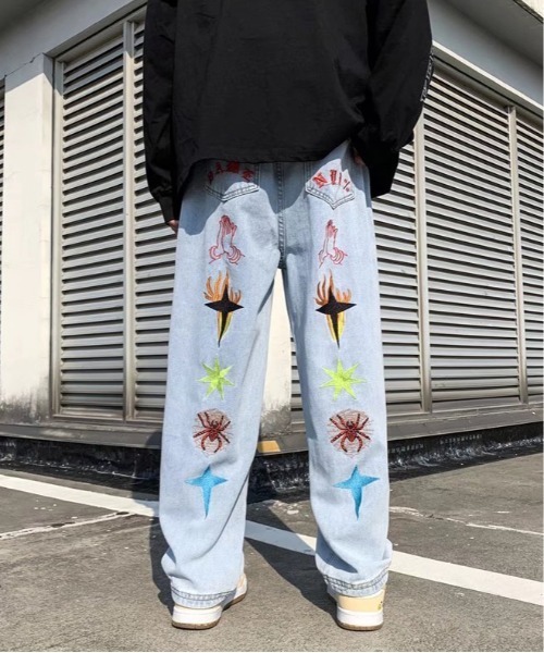 「ARCADE」 デニムパンツ L ブラック メンズ_画像7