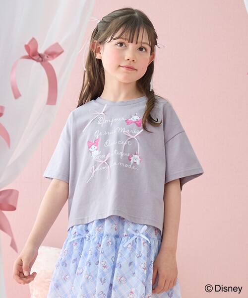 ANY（エニィ） tシャツ 「ディズニー/マリー」ショート丈 半袖Tシャツ