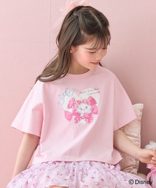 ANY（エニィ） tシャツ 「ディズニー/マリー」ショート丈 半袖Tシャツ