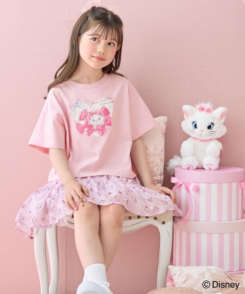 ANY（エニィ） tシャツ 「ディズニー/マリー」ショート丈 半袖Tシャツ