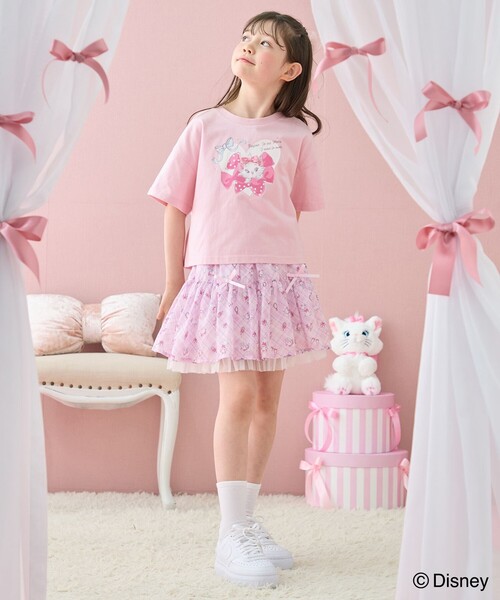 ANY（エニィ） tシャツ 「ディズニー/マリー」ショート丈 半袖Tシャツ