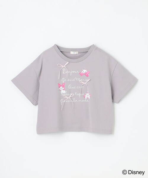 ANY（エニィ） tシャツ 「ディズニー/マリー」ショート丈 半袖Tシャツ