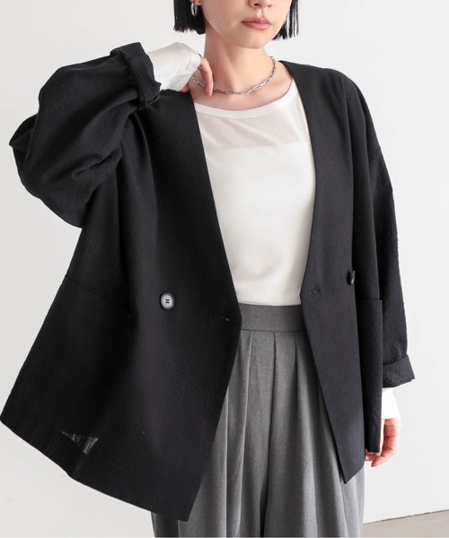 for/c（フォーシー） ジャケット ノーカラージャケット 「セットアップ