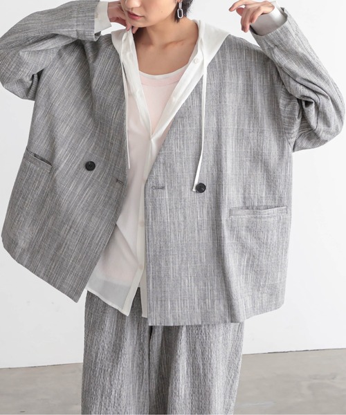 for/c（フォーシー） ジャケット ノーカラージャケット 「セットアップ