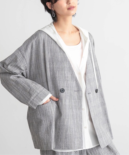 for/c（フォーシー） ジャケット ノーカラージャケット 「セットアップ