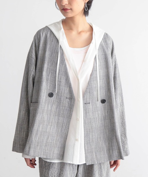 for/c（フォーシー） ジャケット ノーカラージャケット 「セットアップ