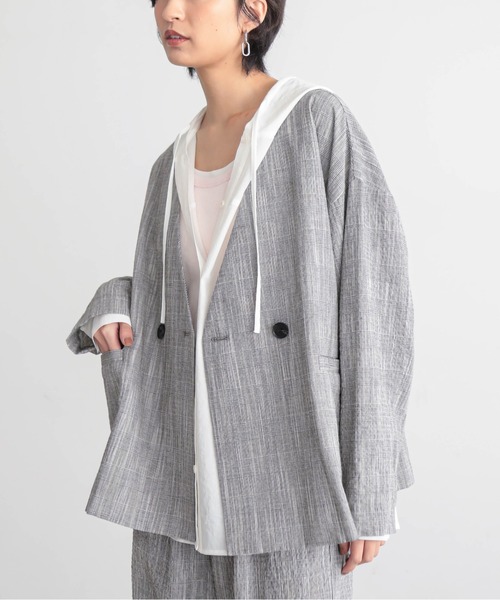 for/c（フォーシー） ジャケット ノーカラージャケット 「セットアップ