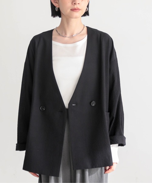 for/c（フォーシー） ジャケット ノーカラージャケット 「セットアップ