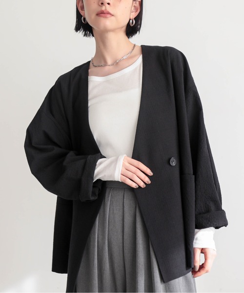 for/c（フォーシー） ジャケット ノーカラージャケット 「セットアップ