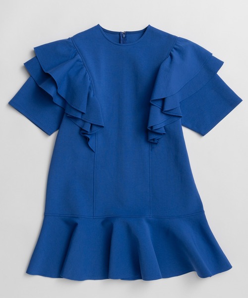 ワンピース 半袖 Frill Mini Dress/フリルミニドレス