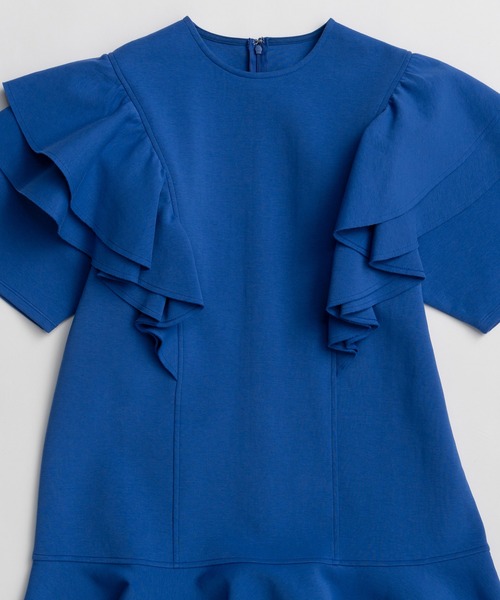 ワンピース 半袖 Frill Mini Dress/フリルミニドレス