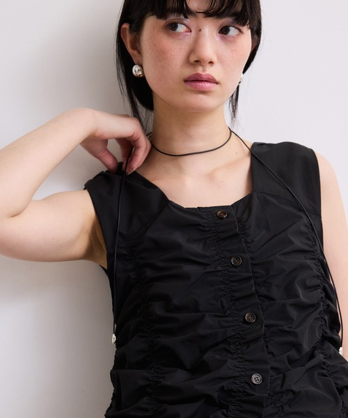 ADAM ET ROPE'（アダムエロペ） ベスト ジレ 「WEB限定」シャーリング