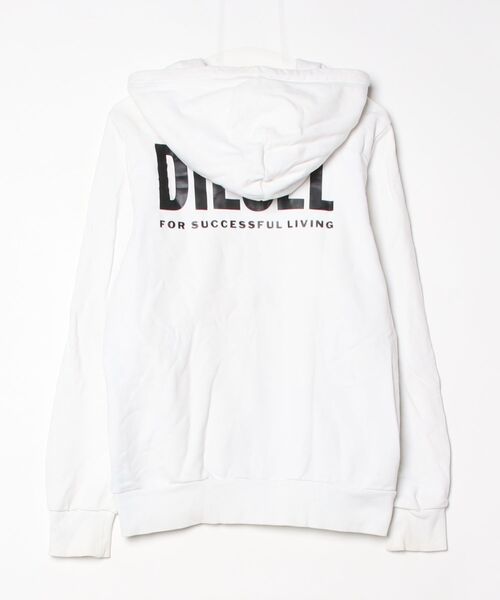 「DIESEL」 ジップアップパーカー MEDIUM ホワイト メンズの画像