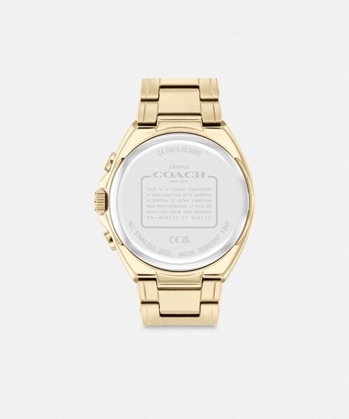 COACH ゴールド アナログ腕時計 COACH（コーチ） アナログ腕時計 ONE ゴールド系その他 メンズ