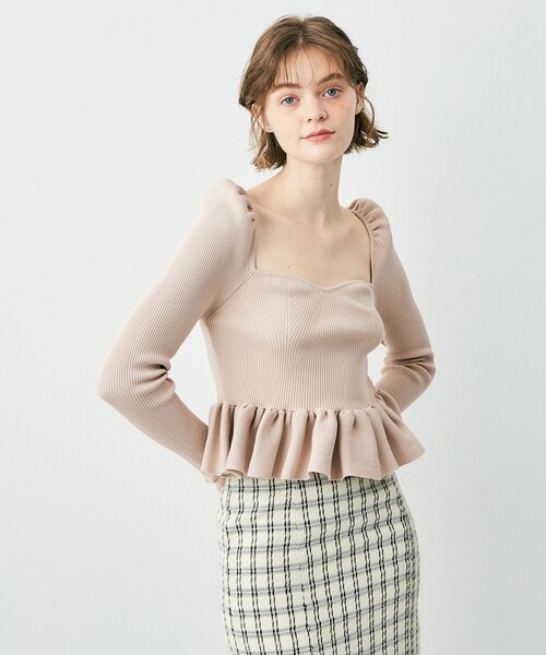 「DEICY」 長袖ニット FREE アイボリー レディース_画像5