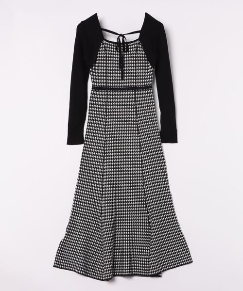 「MERCURYDUO」 ニットワンピース SMALL チャコールグレー レディース_画像2