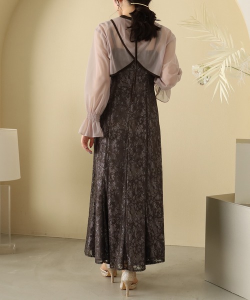 「ASTORIA ODIER」 コンビワンピース MEDIUM ブラウン レディース_画像3