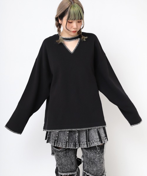 「RNA」 長袖カットソー MEDIUM ブラック レディース_画像9