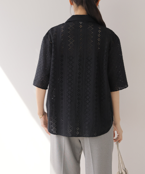 Journal standard relume コットンカットワーク刺繍シャツ ジャーナルスタンダード レリューム JOURNAL STANDARD relume 《WEB