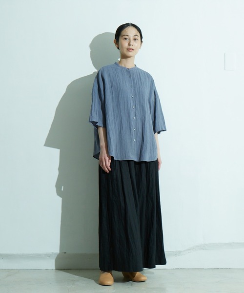 「IKKUNA」 半袖ブラウス 1 キナリ レディース_画像5