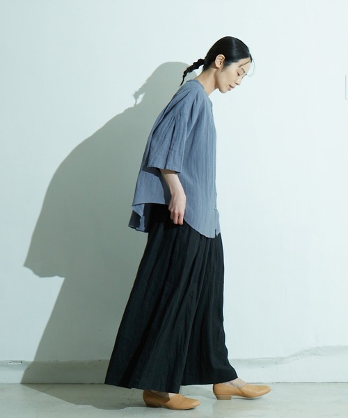 「IKKUNA」 半袖ブラウス 1 キナリ レディース_画像8