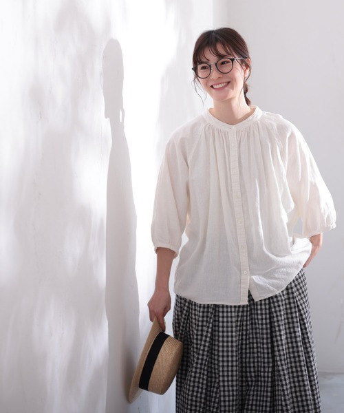 「soulberry」 7分袖ブラウス 3L ピンク レディース_画像6