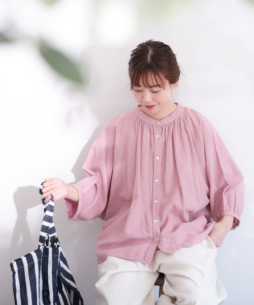 「soulberry」 7分袖ブラウス 3L ピンク レディース_画像8