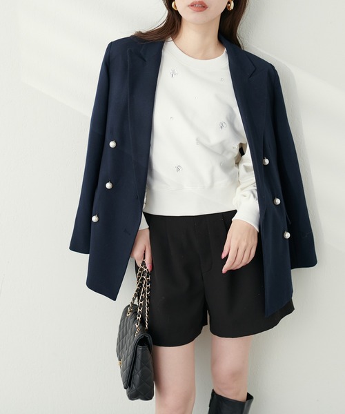 「natural couture」 スウェットカットソー FREE グレー レディース_画像5