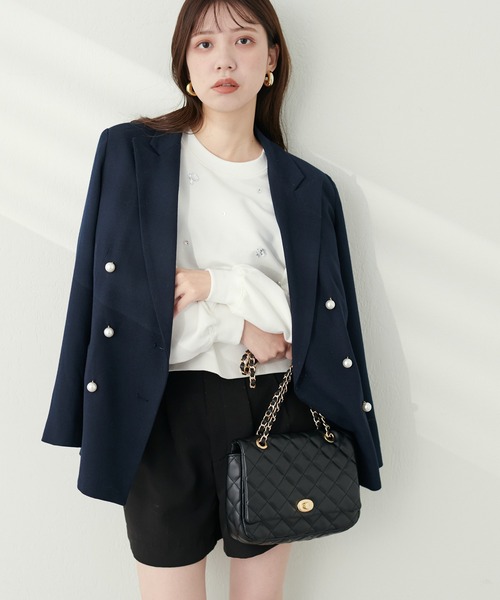 「natural couture」 スウェットカットソー FREE グレー レディース_画像6