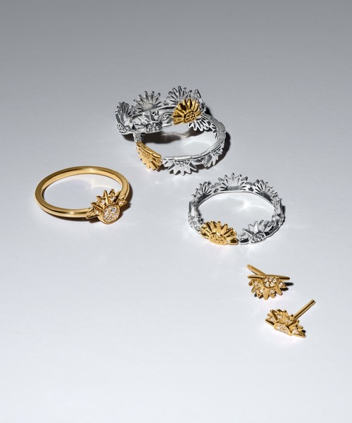 ピアス セレスチアル スパークリング サン スタッド ピアス レディースの画像