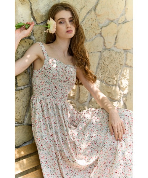 y*i様 新品未使用タグ付き　ERADIE プリントビスチェワンピース ERADIE（エラディエ） ワンピース Printed Bustier Dress プリント