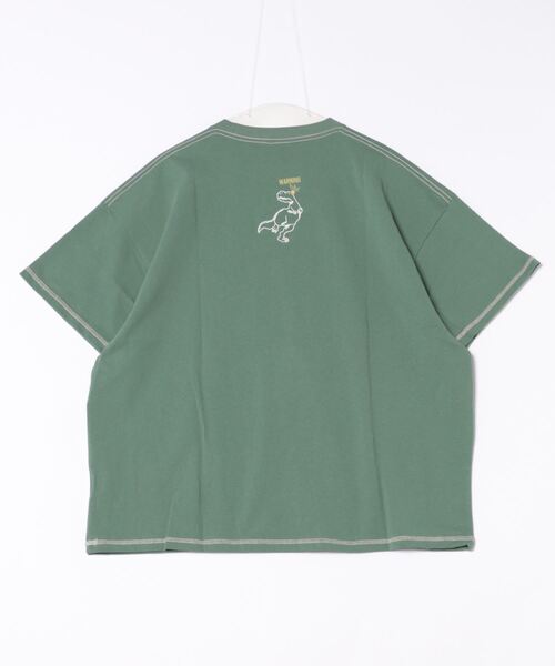 「DOUBLE NAME」 半袖Tシャツ FREE ブルー レディース_画像2