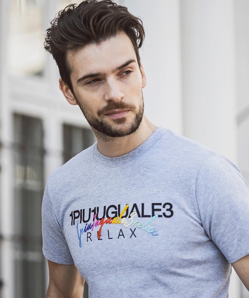 「1PIU1UGUALE3 RELAX 」 半袖Tシャツ L ネイビー メンズ_画像6
