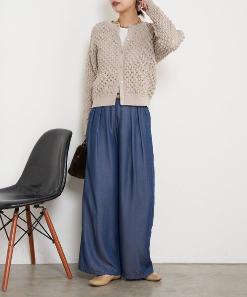 「Jena espace merveilleux」 イージーパンツ FREE グレー レディース_画像9