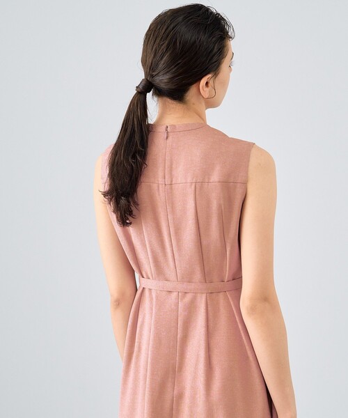 【美品】ANAYI　ノースリーブ ワンピース ベージュ　サイズ34 ANAYI（アナイ） ノースリーブワンピース 34 ベージュ レディース