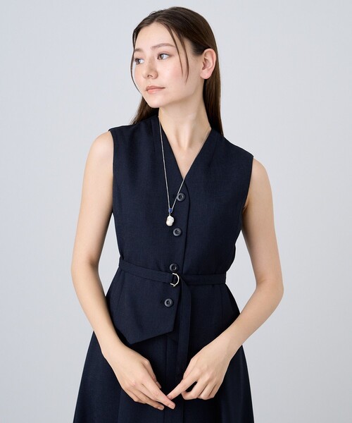 ANAYI（アナイ） ノースリーブワンピース 34 ベージュ レディース