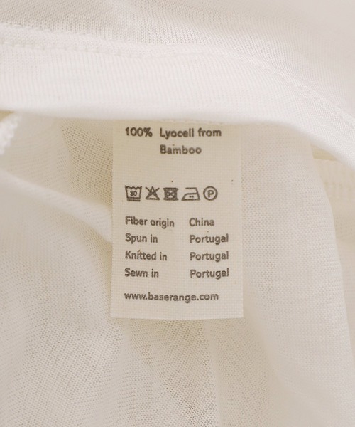 「BASERANGE」 長袖カットソー S ホワイト レディース_画像7