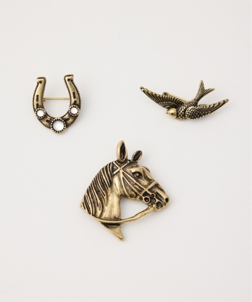 Harpo（アルポ） ブローチ 「HARPO」HORSE ブローチ レディース