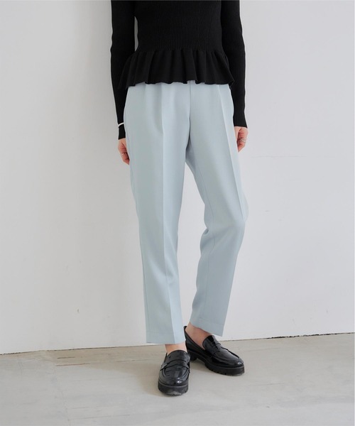 taita914出品 titivate パンツ フロントタックイージーテーパードパンツ