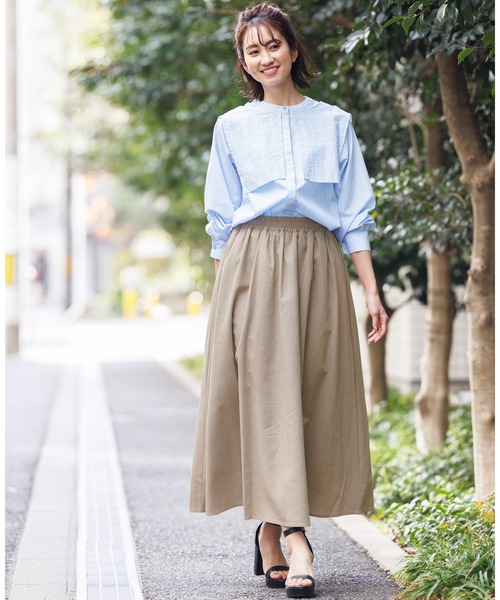 mili an deni スカート コットンリネンフレアスカート : ZOZOTOWN  