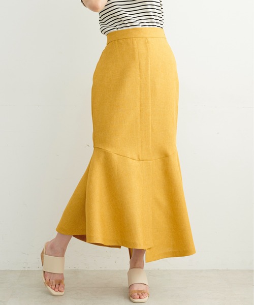 ラインを スカート 通販 Paypayモール 麻調合繊アシメヘムマーメイドスカート Zozotown Paypay