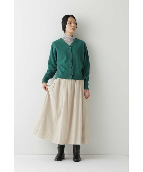 美品 ヒューマンウーマン ソフトタッチ ウール 2way ニット カーディガン human woman カーディガン ソフトタッチウール2WAY