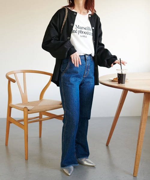 Discoat tシャツ 「WEB限定」エンブロイダリーロゴロング