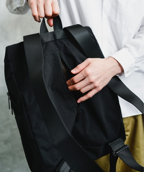 パトリックステファン　リュック　バックパック　レザー　ブラック PATRICK STEPHAN/パトリックステファン/Leather backpack 'round
