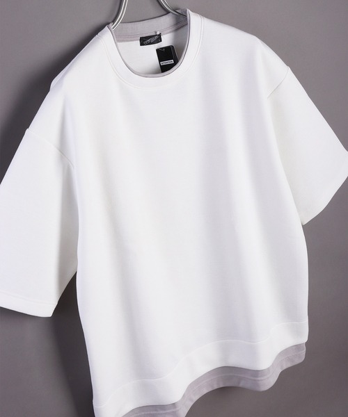 WESTSEA（ウエストシー） tシャツ 鹿の子ダンボール レイヤード 半袖