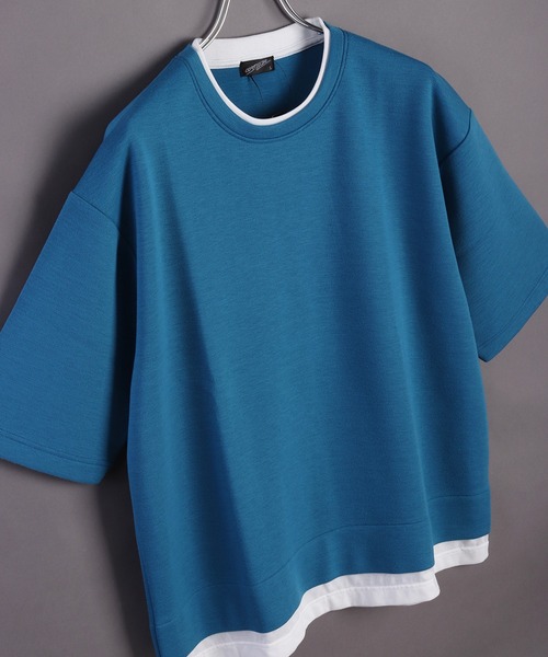 WESTSEA（ウエストシー） tシャツ 鹿の子ダンボール レイヤード 半袖