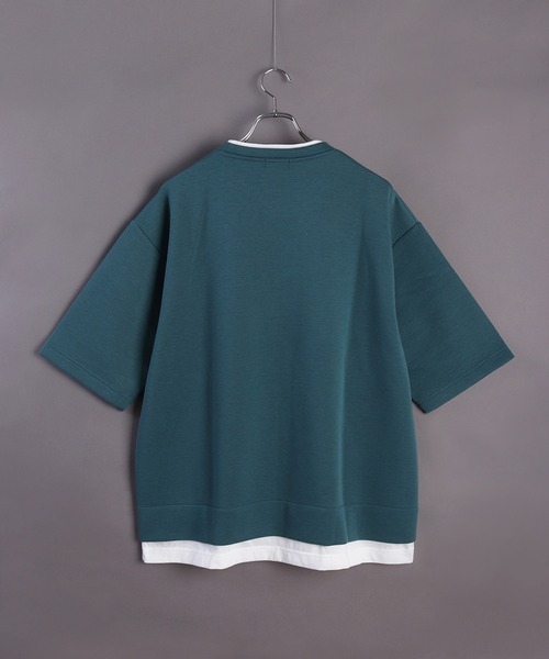 WESTSEA（ウエストシー） tシャツ 鹿の子ダンボール レイヤード 半袖
